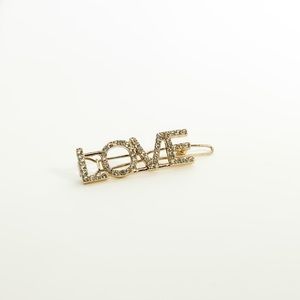 LOVE Crystal Pave Hair Clip